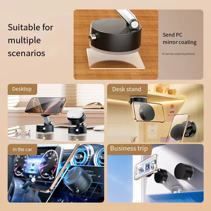 Car mobile phone magnetic Stand 2025 New type suction cup vacuum