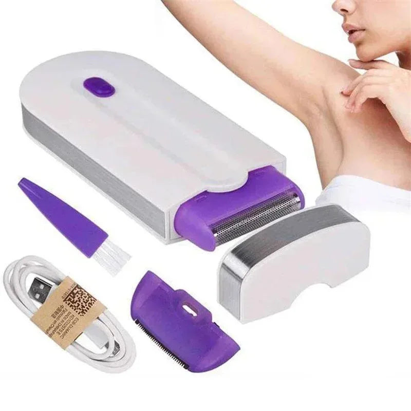 Electric Depilator Finishing Touch Mini Rechargeable Removes Painless Body Facial