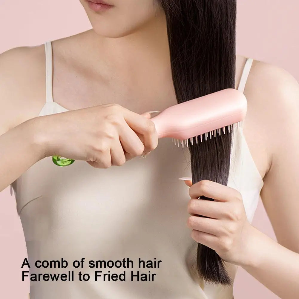 Retractable Comb Self-cleaning Hair Brush Anti-static