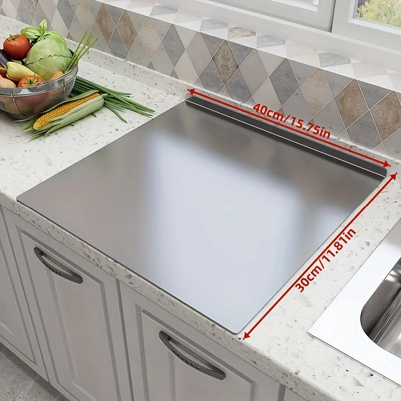 Stainless Steel Cutting Board - Heavy Duty Non-Slip