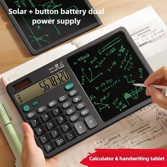 Foldable Scientific Calculator with Writing Drawing Tablet LCD Large Display