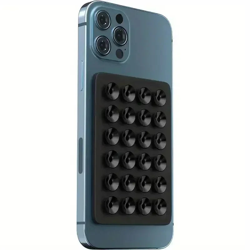 NEW Silicone Suction Cup Phone Holder Suction Cup Wall Stand Square Anti-Slip Single-Sided Case Mount Back Sticker