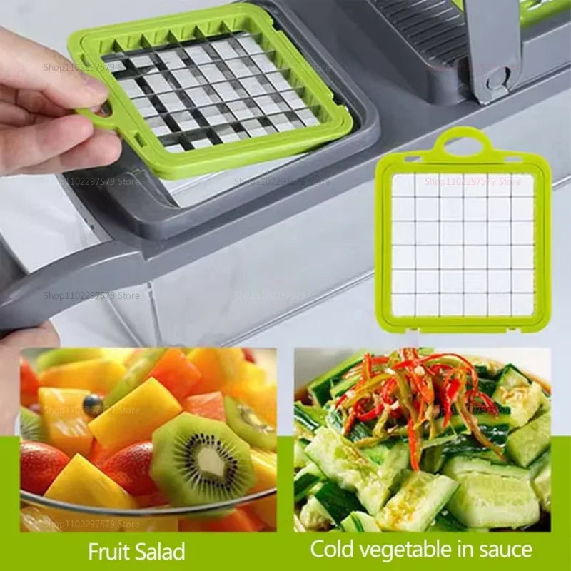 Multifunctional Portable Kitchen Chopper Vegetable Shredder Slicer,
