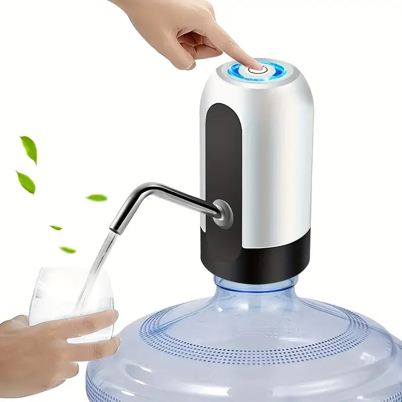 USB Rechargeable Electric Water Bottle Pump Automatic Drinking Water Dispenser with Power Switch