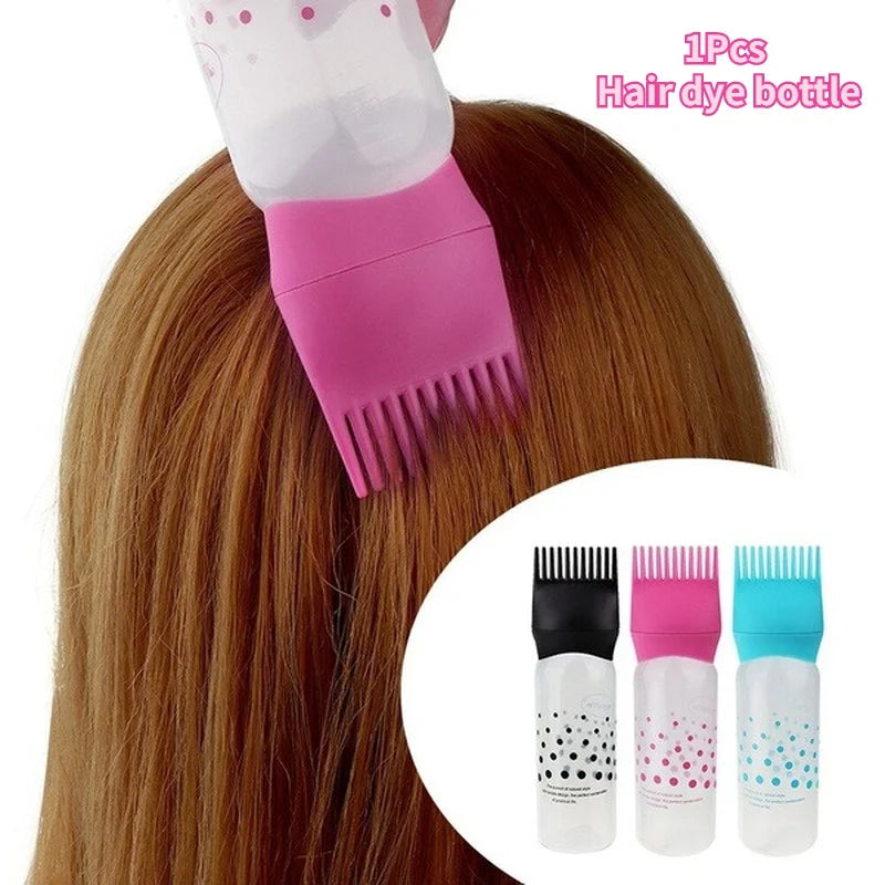 1Pcs Professional Refillable Hair Dye Applicator Brush Bottle