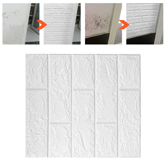 3D Wallpaper Self Adhesive Waterproof Cuttable Odorless Faux Brick Wall Panel