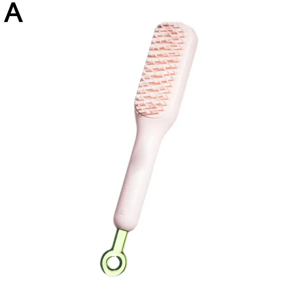 Retractable Comb Self-cleaning Hair Brush Anti-static