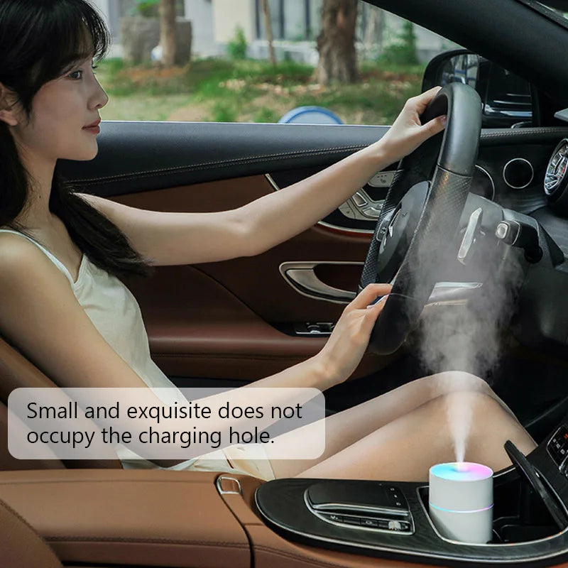 Wireless Portable Air Humidifier USB Rechargeable  Home Car Mini Aroma Diffuser Colorful Essential Oil humidificador
