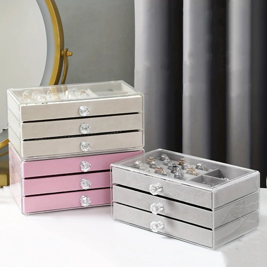 Simple Fashion Acrylic Drawer Type Jewelry Storage Box, Suitable For All Kinds Of Jewelry Storage
