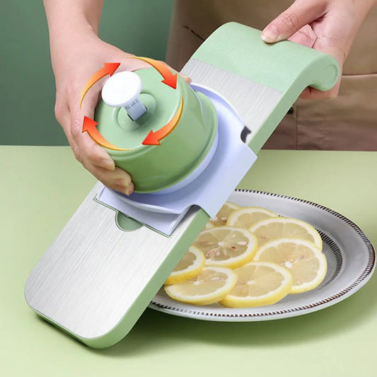 Kitchen Vegetable Cutter with Stainless Steel Blade 4-in-1 Slicer Grater