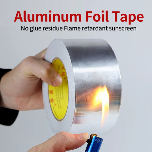 High temperature resistant aluminum foil tape, waterproof and oil-proof, flame-retardant
