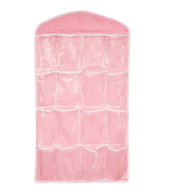 16Pockets WardrobePockets Clear Hanging Bag