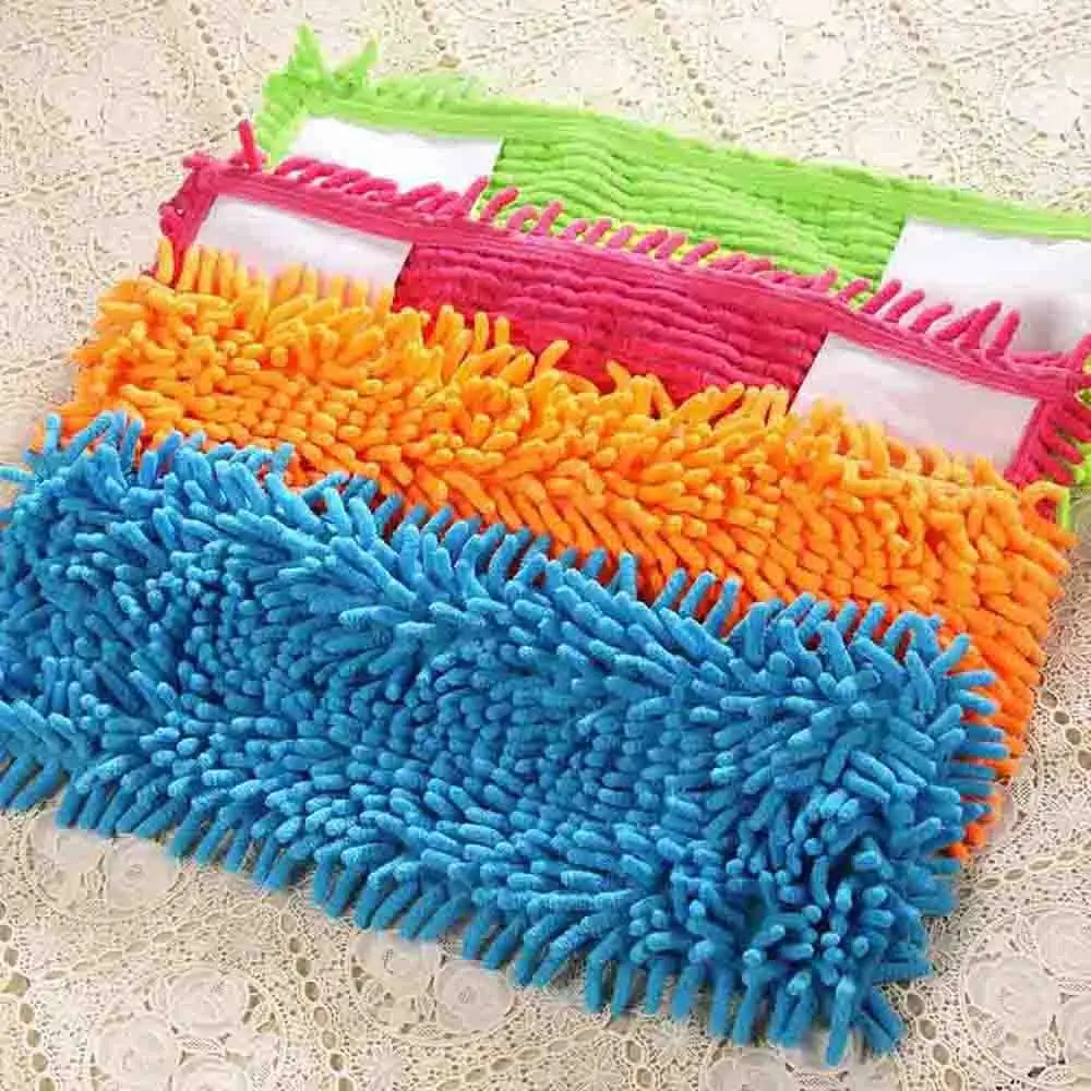 Replaceable Flat Mop Replacement Cloth Floor Cleaner Mop Head Microfiber Dust Cleaning Pad