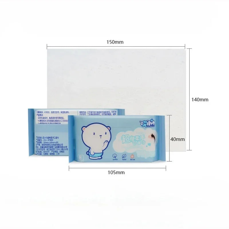 64pcs Disposable Mini Hand Wipes/Portable Travel Size