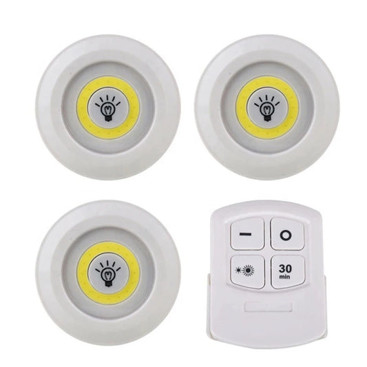 Dimmable LED Under Cabinet Light with Remote Control Battery Operated LED Closets Lights Wardrobe Bathroom lighting