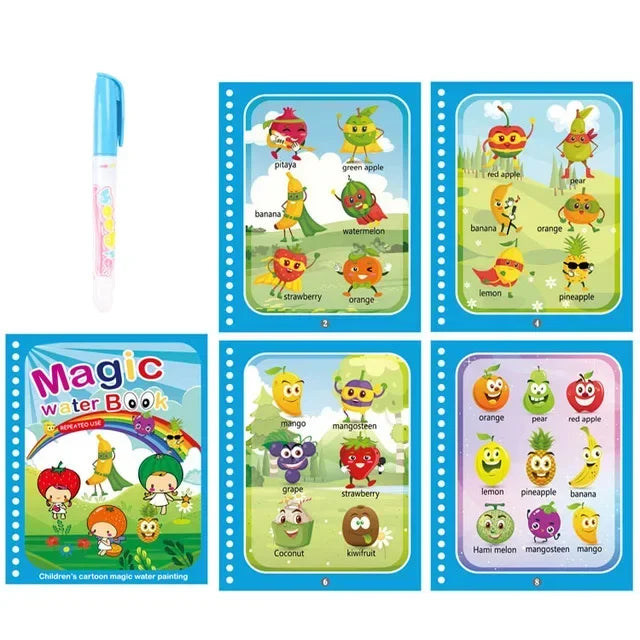 Drawing Coloring Books for Kids Magic Water Book with Pen