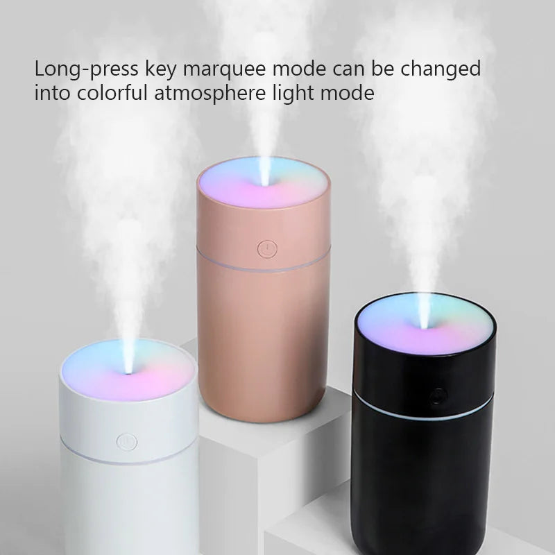 Wireless Portable Air Humidifier USB Rechargeable  Home Car Mini Aroma Diffuser Colorful Essential Oil humidificador