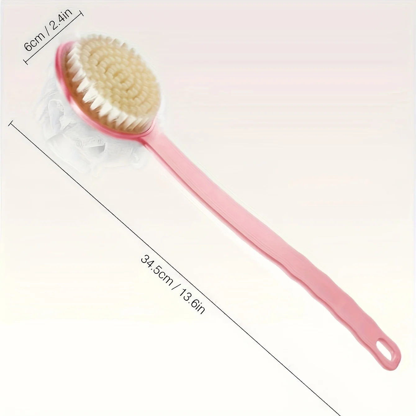 Soft Body Scrubber Shower Exfoliating Scrubs Long Handle Bath Brush