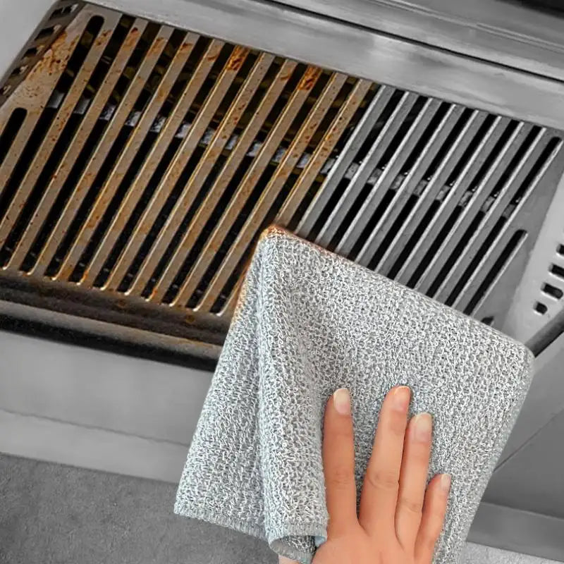 10Pcs Magic Steel Wire Cleaning Cloths Double-sided Thickened Metal Silver Wires