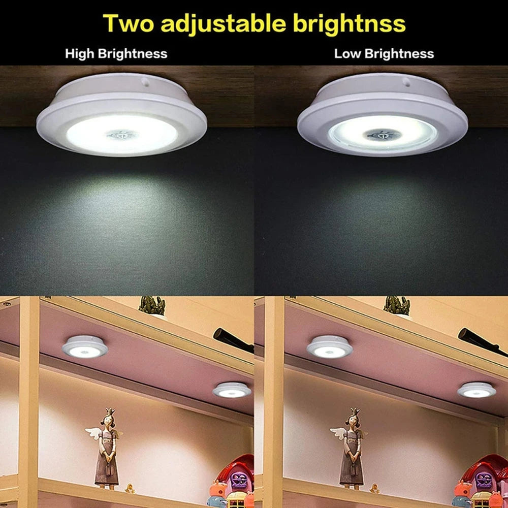 Dimmable LED Under Cabinet Light with Remote Control Battery Operated LED Closets Lights Wardrobe Bathroom lighting