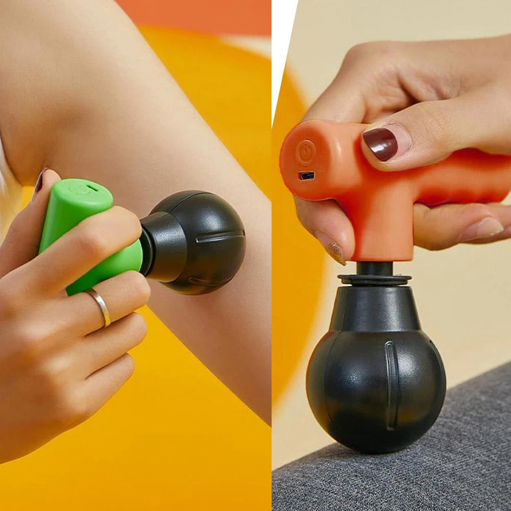 Portable Mini Massage Gun, Handheld Deep Tissue Massager for Back Leg Pain Relief,  Muscle Relaxer Massager After Fitness Work