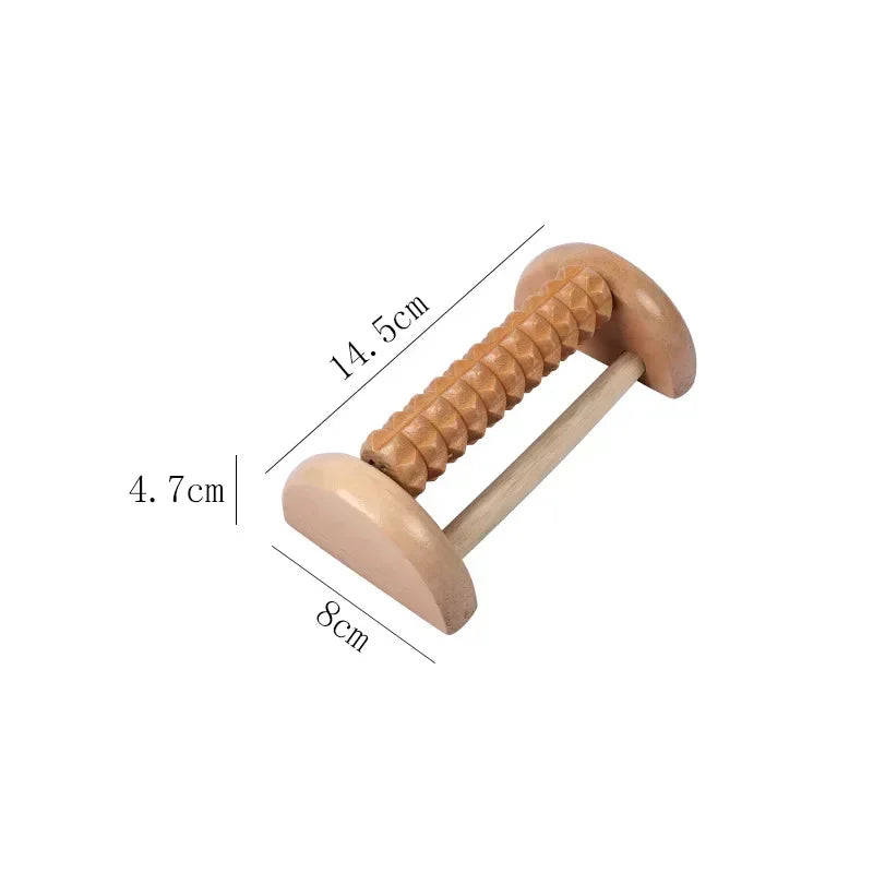 Wooden Foot Roller Wood Care Massage Reflexology Muscle Relax Relief Massager