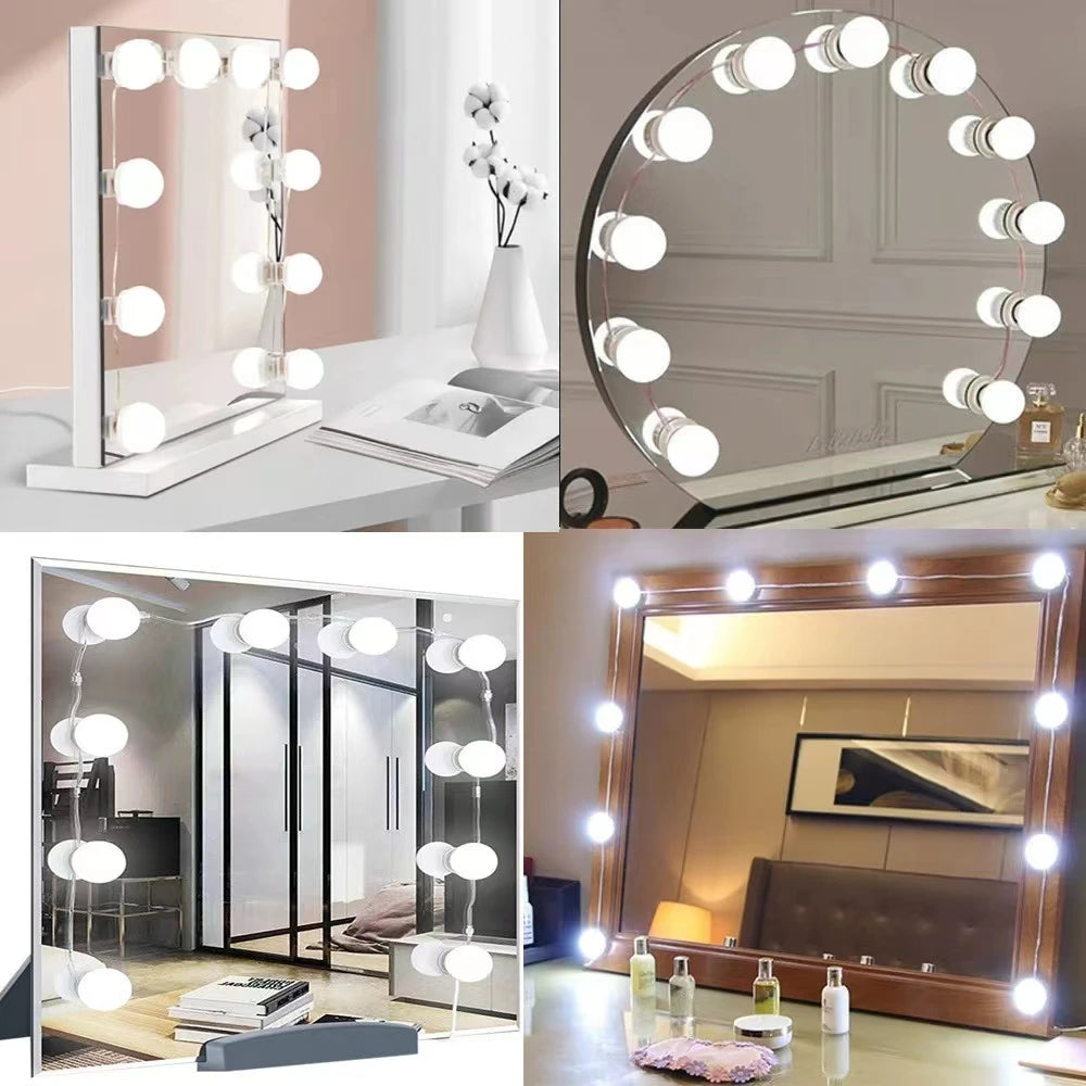10 PC LED Light Paste Mirror Makeup Light Bulbs