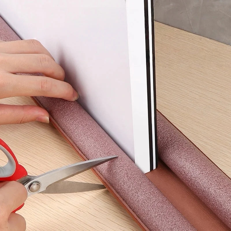 Flexible Door Bottom Sealing Strip Stopper Door Weatherstrip Guard Wind Dust Blocker Sealer