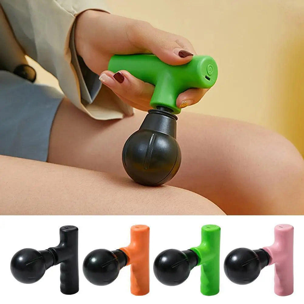 Portable Mini Massage Gun, Handheld Deep Tissue Massager for Back Leg Pain Relief,  Muscle Relaxer Massager After Fitness Work