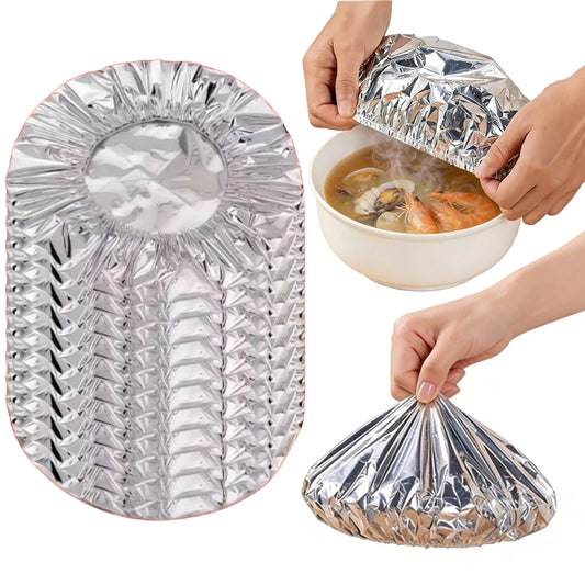 Aluminum Foil Insulation Covers Keep Food Warm Fresh Repeatable Kitchen Food Covers