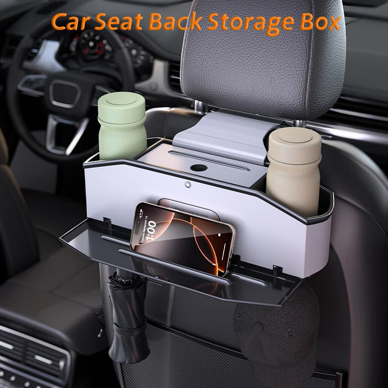 Universal Car Backseat Organizer with Tissue Dispenser