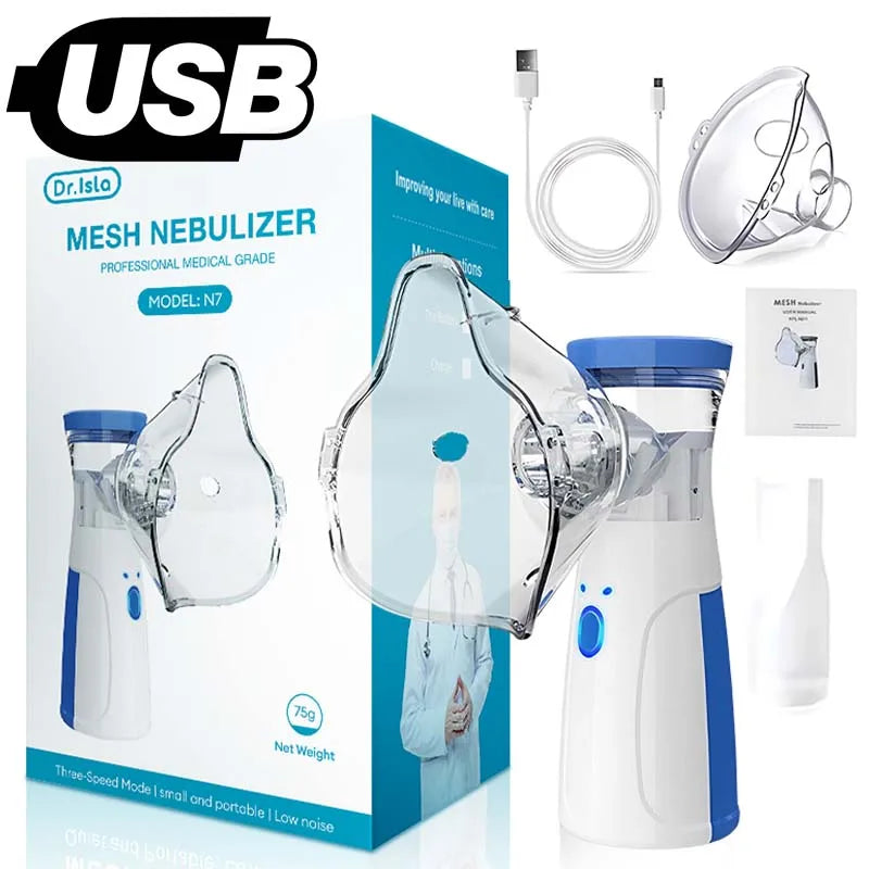 Medical Silent Ultrasonic Nebulizer Automizer Handheld Respirator Portable Asthma Humidifier