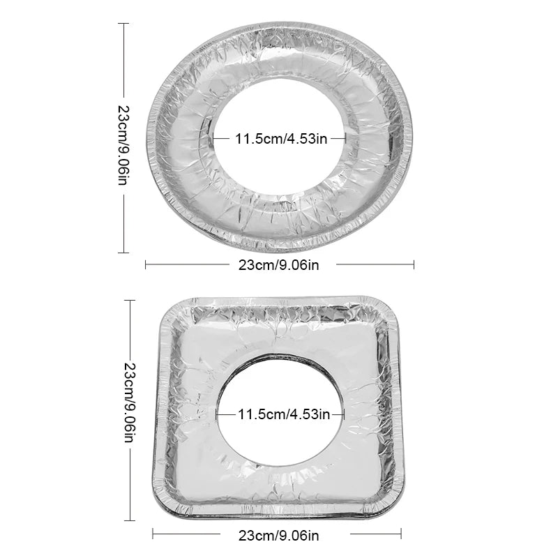 Thickened Aluminum Foil Covers Gas Stove Oil Proof Pad Protector Cover Proof