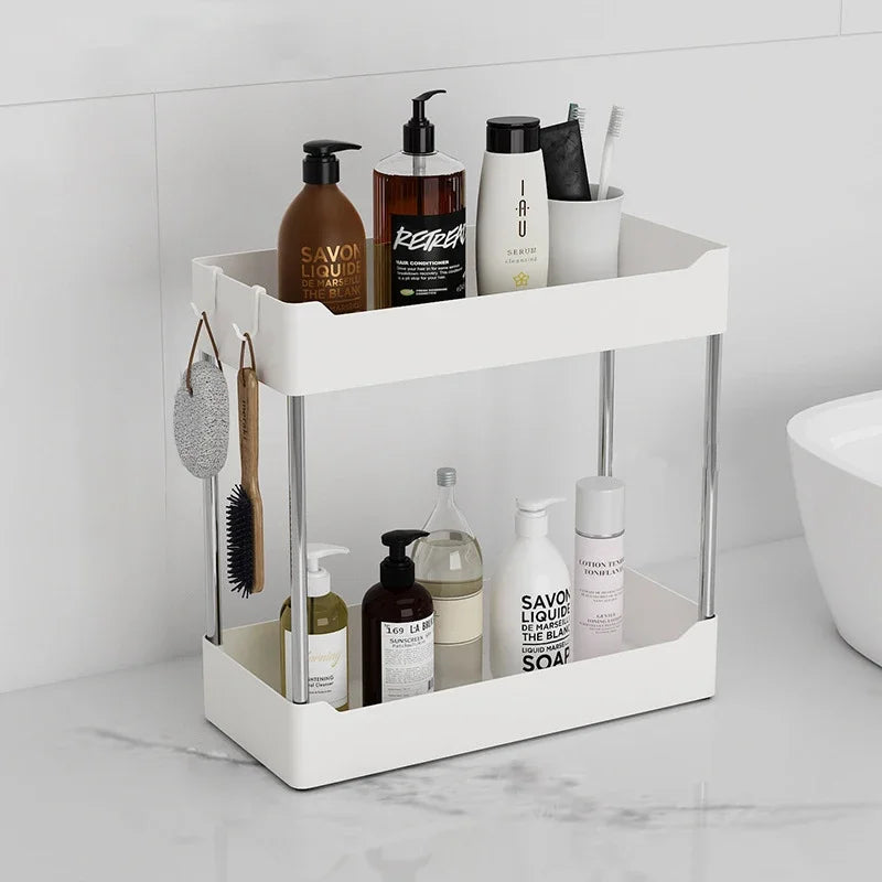 Premium Kitchen Countertop Organizer Shelf - Sturdy Elevated Spice Rack and Spacious Storage Rack for Efficient Organization