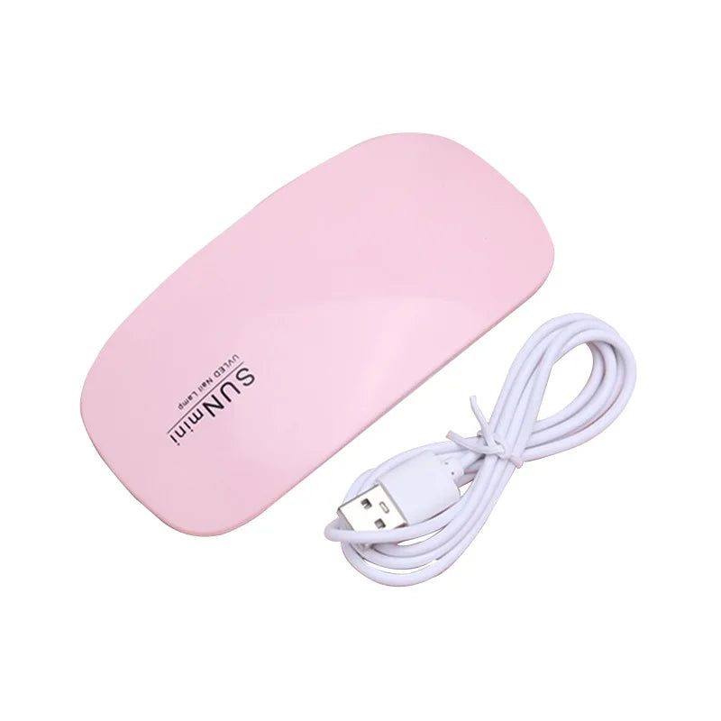 6W Mini Nail Dryer Machine Portable LED UV Manicure Lamp Home Use Nail Lamp