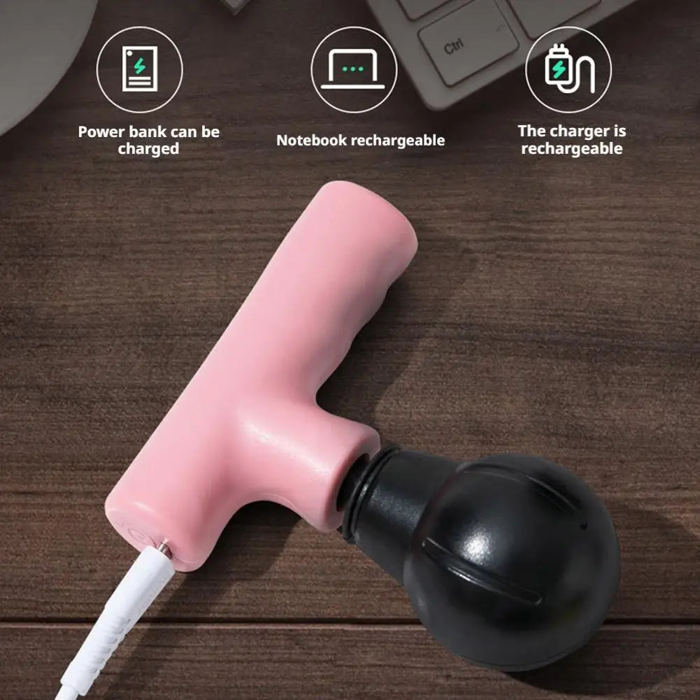 Portable Mini Massage Gun, Handheld Deep Tissue Massager for Back Leg Pain Relief,  Muscle Relaxer Massager After Fitness Work