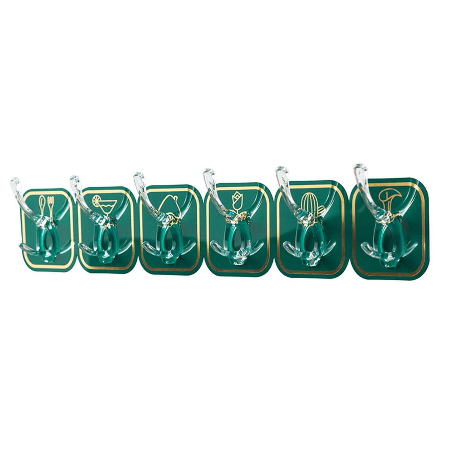 Wall Mounted Adhesive Hook No Drilling Waterproof Adhesive Hook For Bathroom Toilet