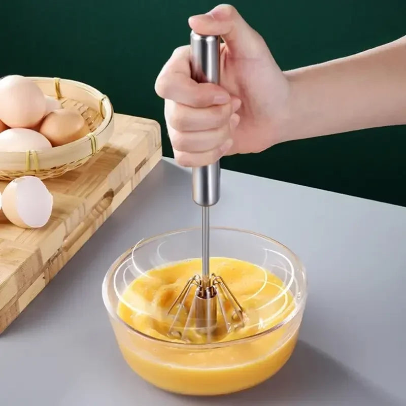 Kitchen Stainless Steel Whisk Hand Pressure Semi-automatic