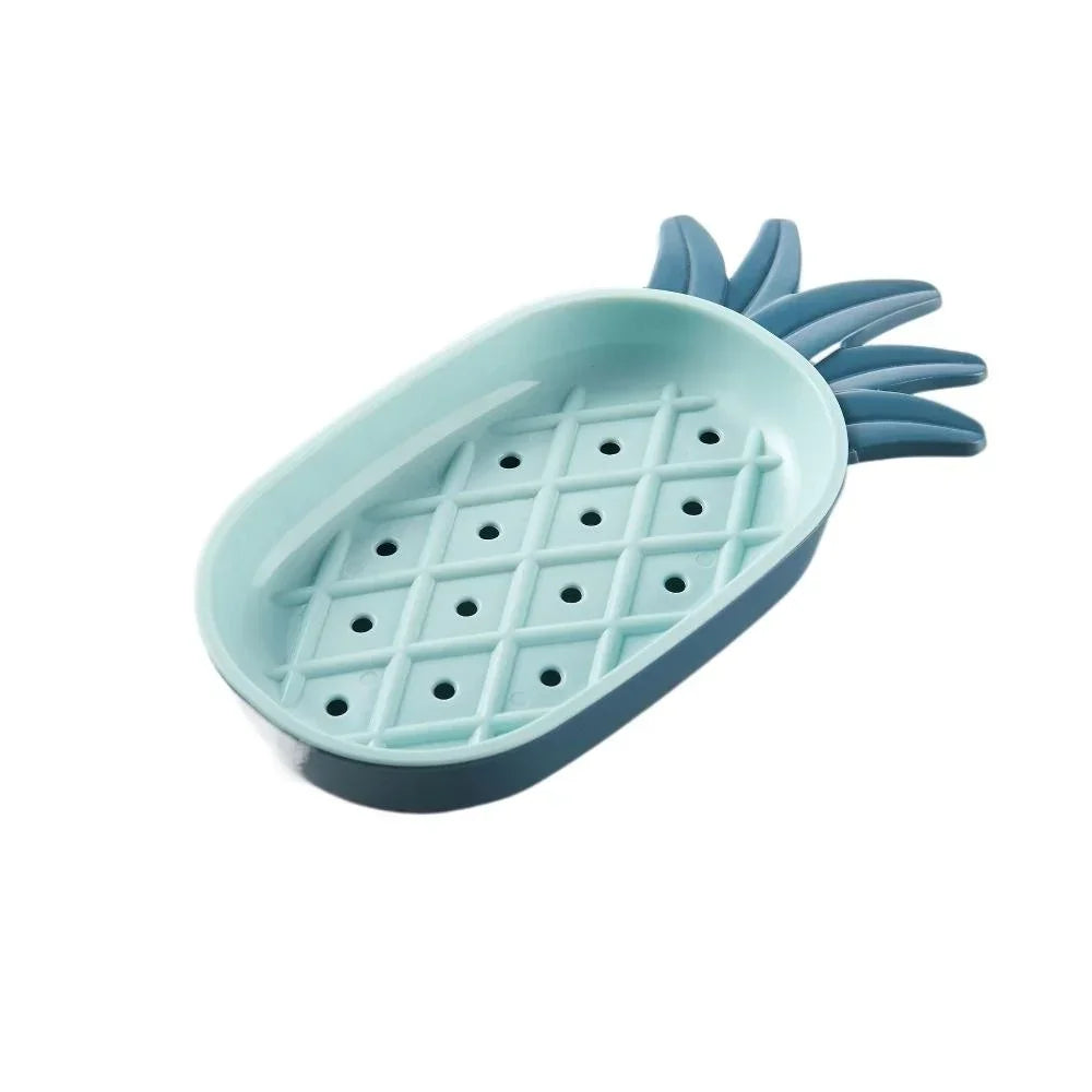 Creative Pineapple Shape Drain Soap Box Soap Storage Box Easy Clean Soap Dishes Holder