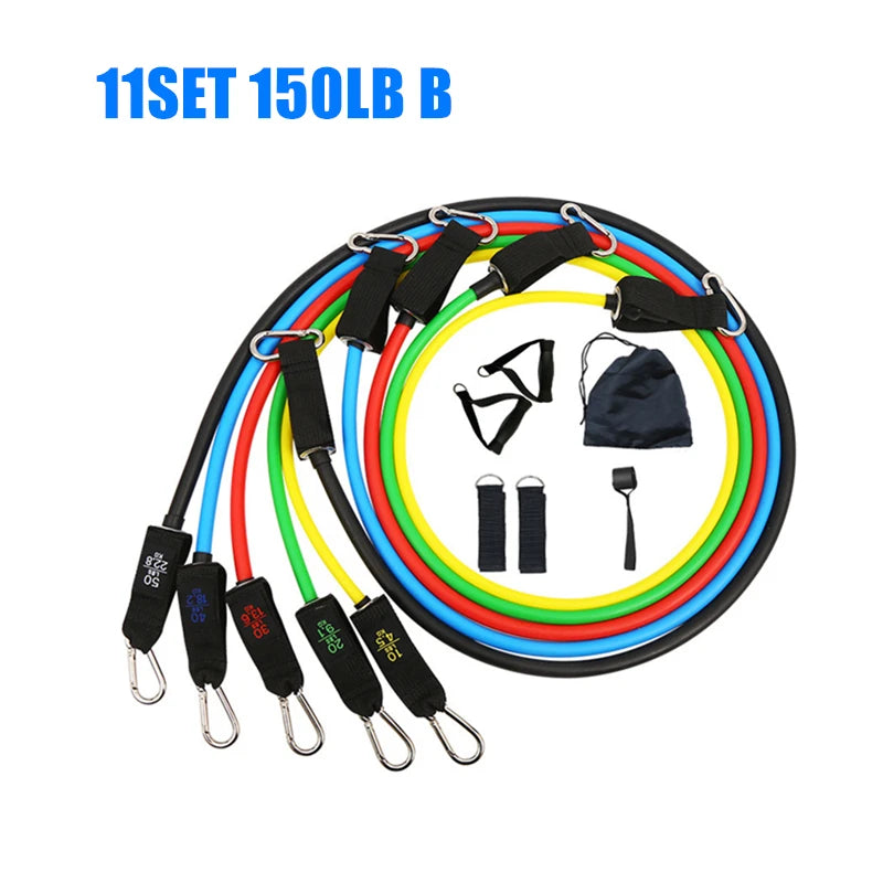 Resistance Bands Set 150 LBS Sports Elastic Bands Rubber Bands