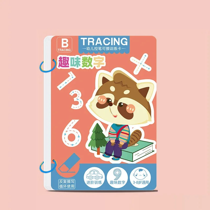 Reusable Magical Tracing Workbook - Pen Control Practice Book for Toddlers