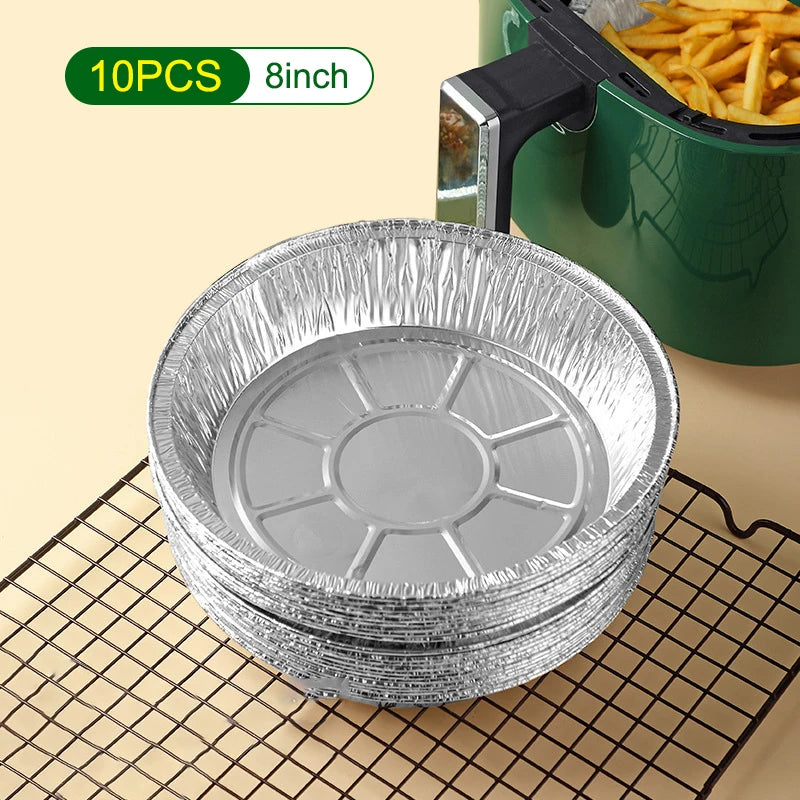 Air Fryer Aluminum Foil Pan Round/Square Oven BBQ