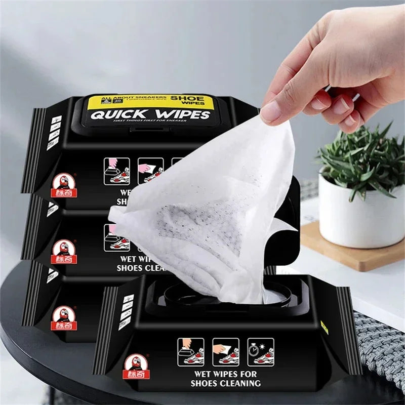 Disposable Shoe Wipes Portable Shoe Cleaners Travel Sneaker Wet Wipes