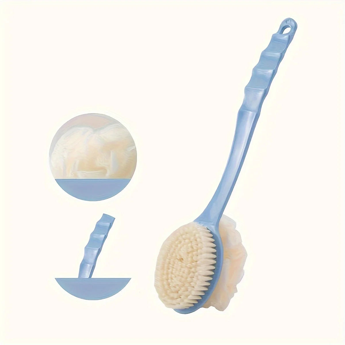 Soft Body Scrubber Shower Exfoliating Scrubs Long Handle Bath Brush