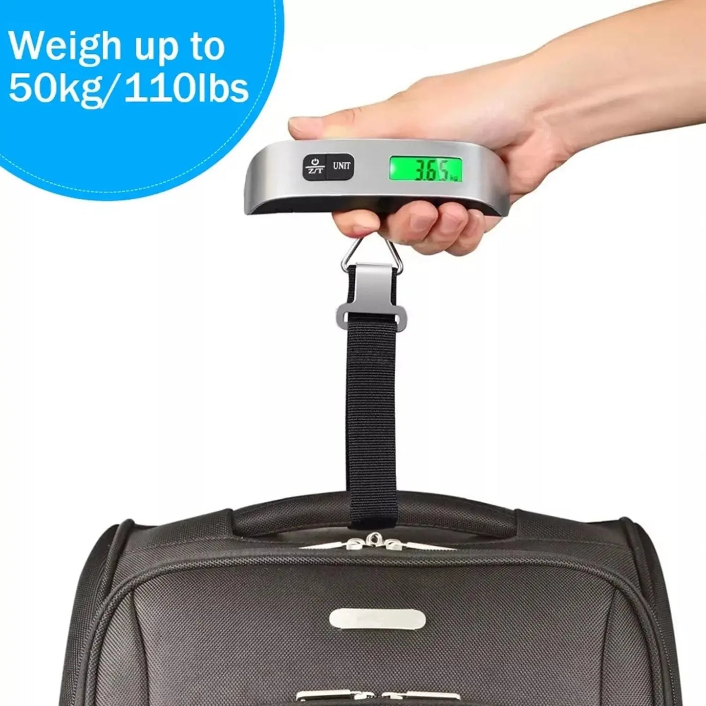 50kg Digital Handheld Portable Hanging Baggage Scale