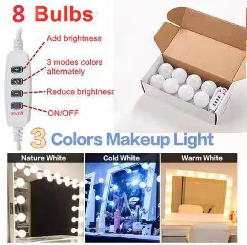 10 PC LED Light Paste Mirror Makeup Light Bulbs