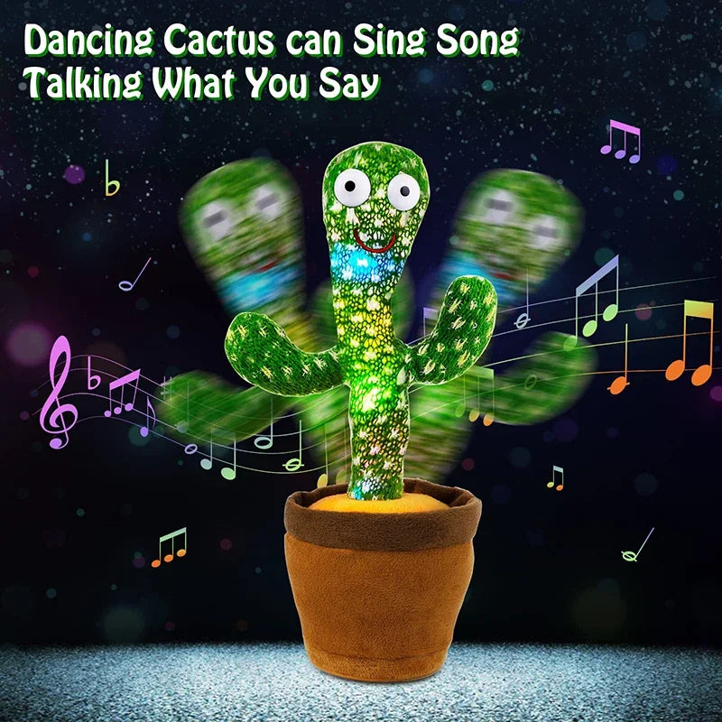 Dancing Cactus Song Speaker Talking Usb Battery Voice