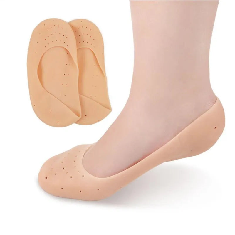 2Pcs Silicone Gel Insole Socks Foot Care Protector