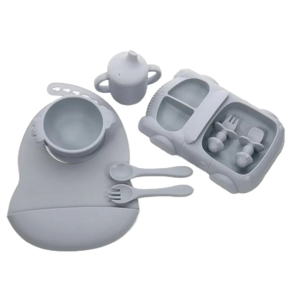 Silicone Baby Feeding Set Tableware Baby Food Dish