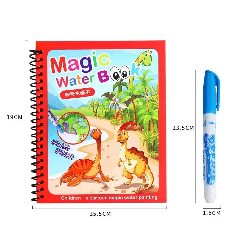 Drawing Coloring Books for Kids Magic Water Book with Pen